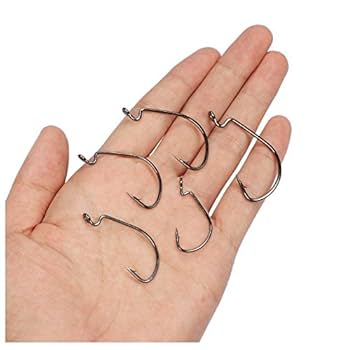 Amazon | フィッシュフック 管付 ケン付き オフセットフック